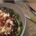 Linzensalade met spinazie en geitenkaas